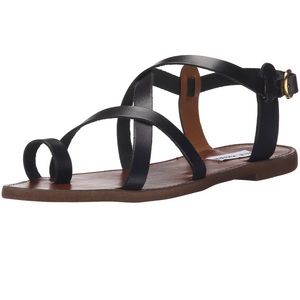 Steve Madden Black Agathist Strappy Sandals